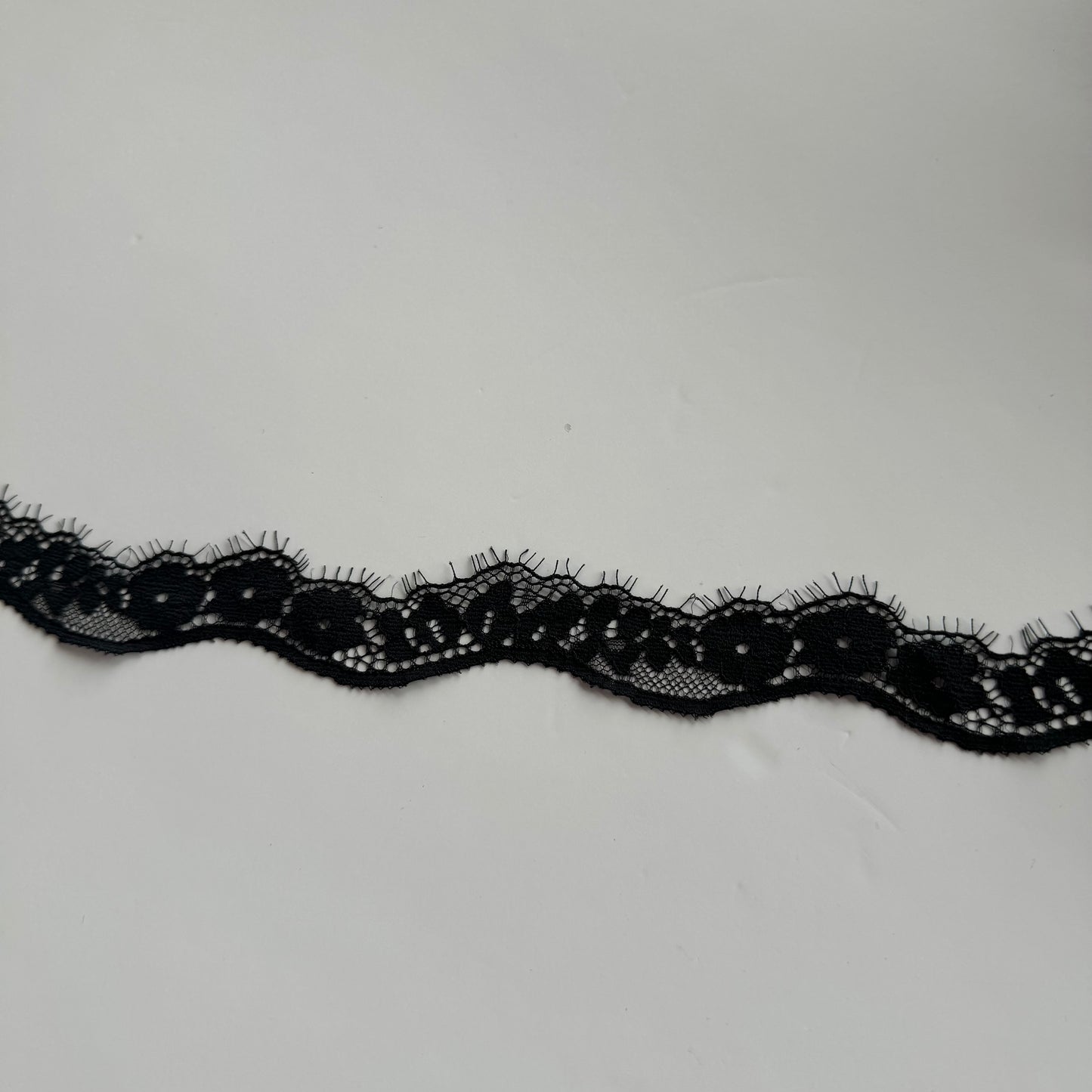 1 inch non-stretch eyelash lace trim