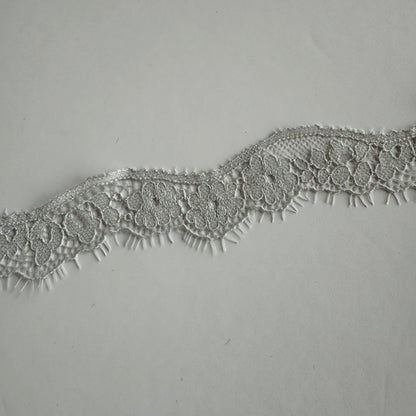 1 inch non-stretch eyelash lace trim