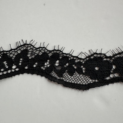 1 inch non-stretch eyelash lace trim