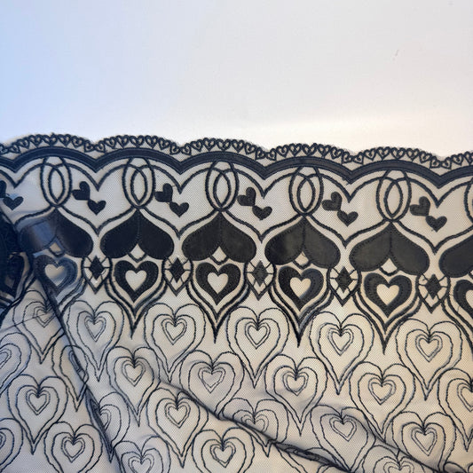Black hearts lace