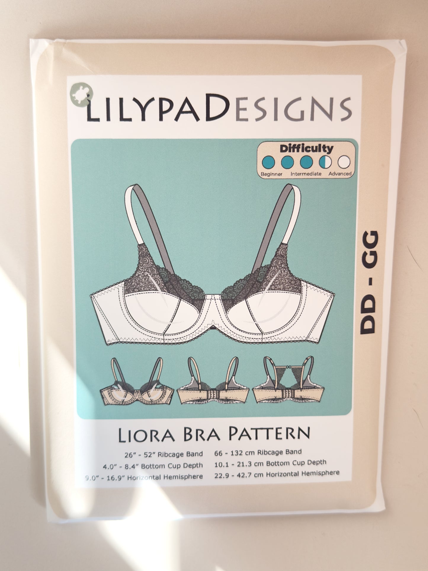 Liora Bra Paper Sewing Patten