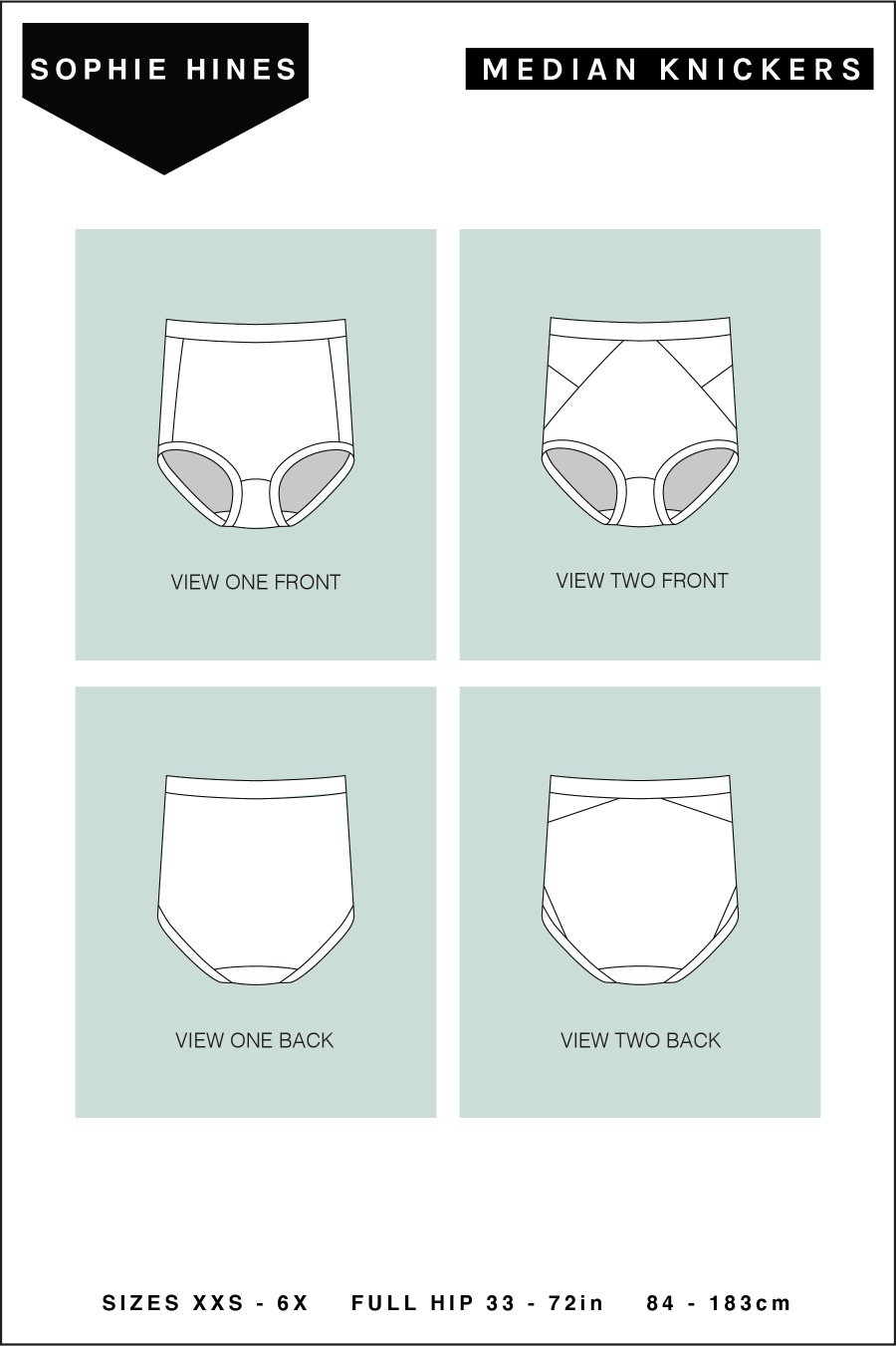 Sophie Hines Median Knickers paper pattern